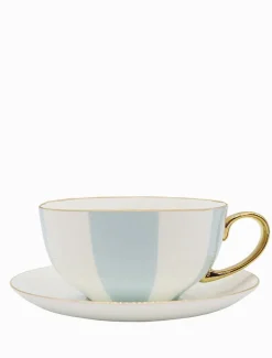Tea Cups & Mugs*Zjoosh Classic Striped Tea Cup 300ML Blue