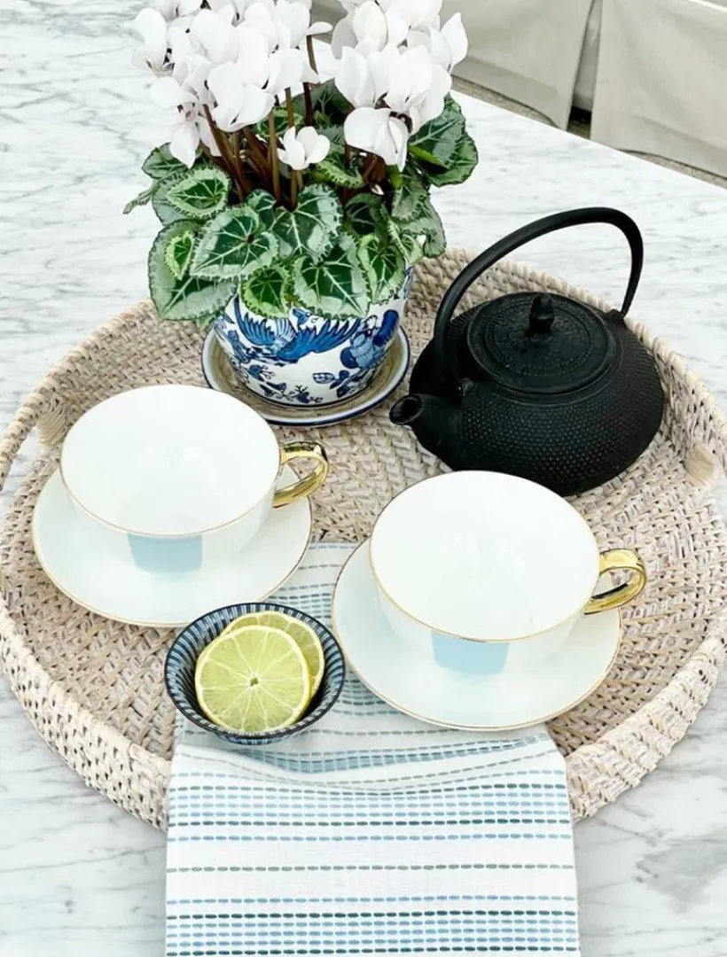 Tea Cups & Mugs*Zjoosh Classic Striped Tea Cup 300ML Blue