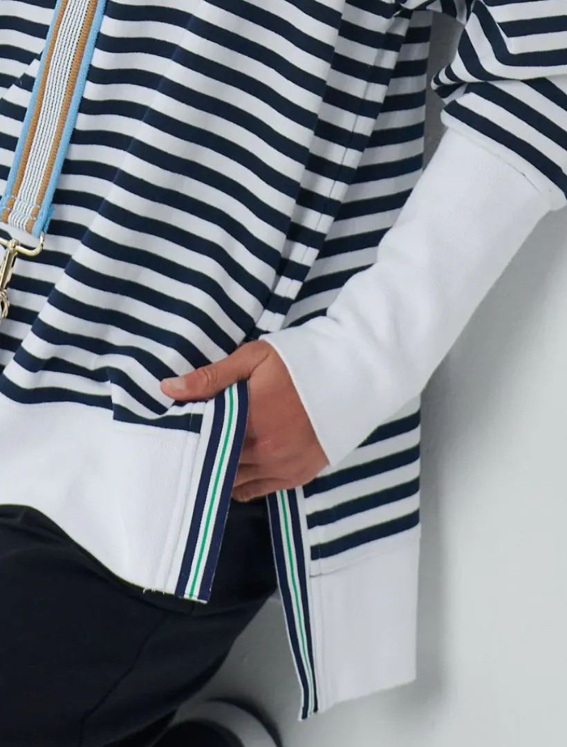 Loungewear|Knits And Jumpers*Zjoosh Claudia Striped Sweatshirt Indigo