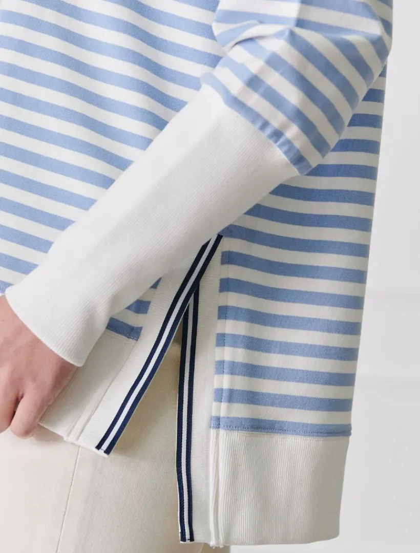 Knits And Jumpers|Shirts And Tops*Zjoosh Claudia Striped Sweatshirt Blue