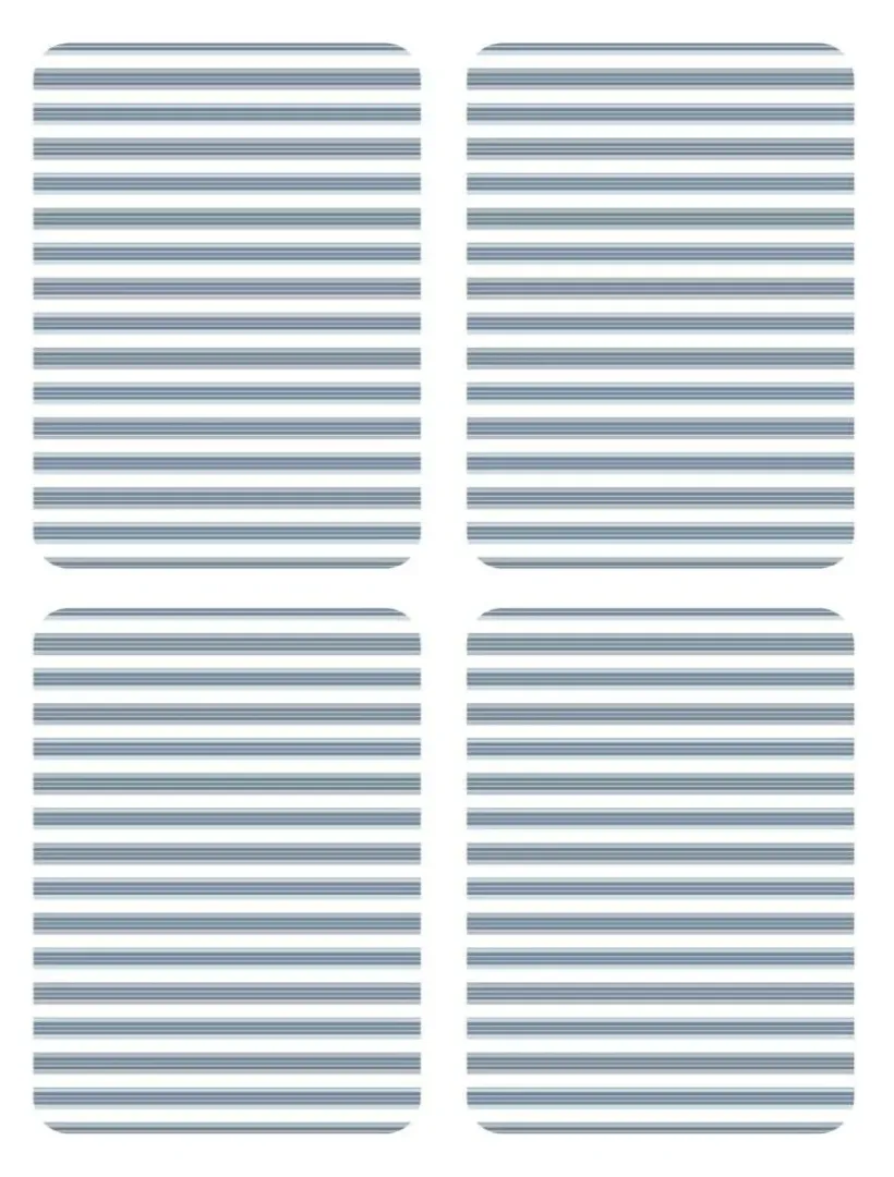 Coasters & Placemats*Zjoosh Coastal Stripes Placemats (Set of 4)