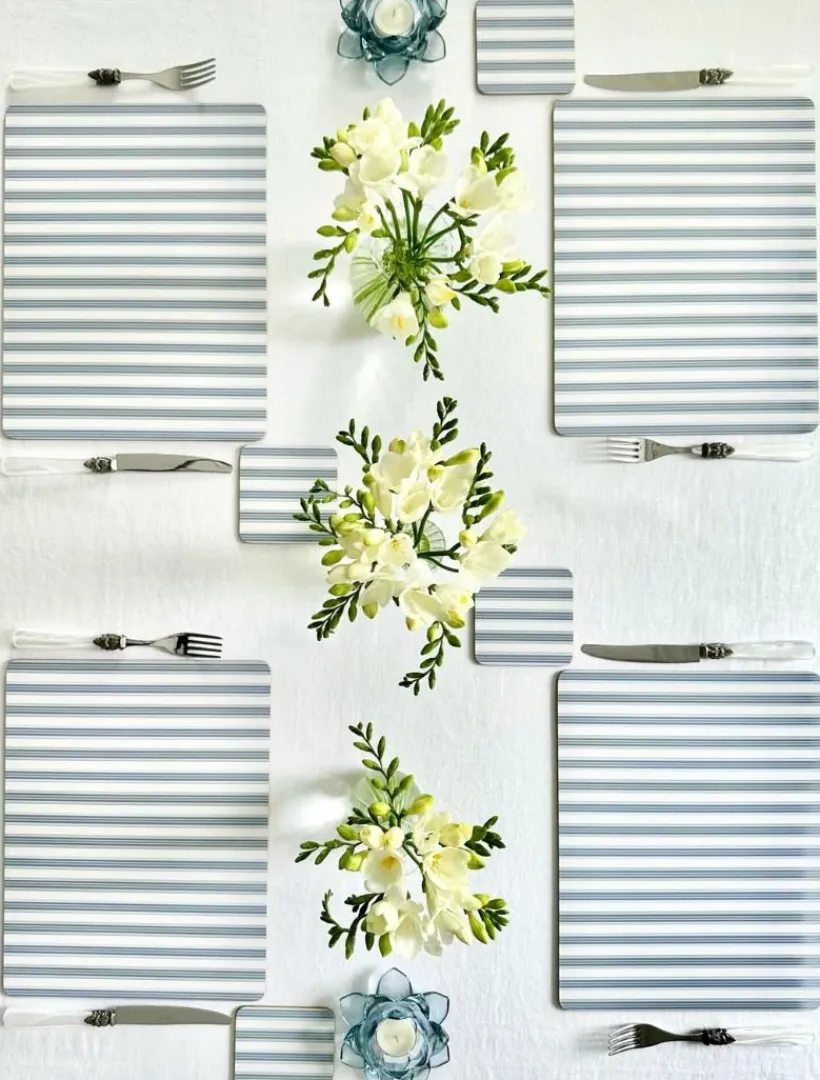 Coasters & Placemats*Zjoosh Coastal Stripes Placemats (Set of 4)