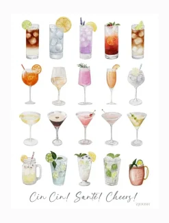 Towels*Zjoosh Cocktails Tea Towel