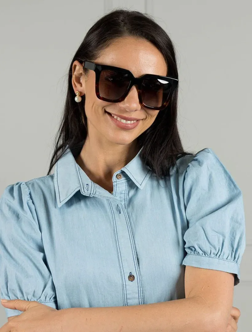 Sunglasses*Zjoosh Coco Sunglasses Tortoise Black