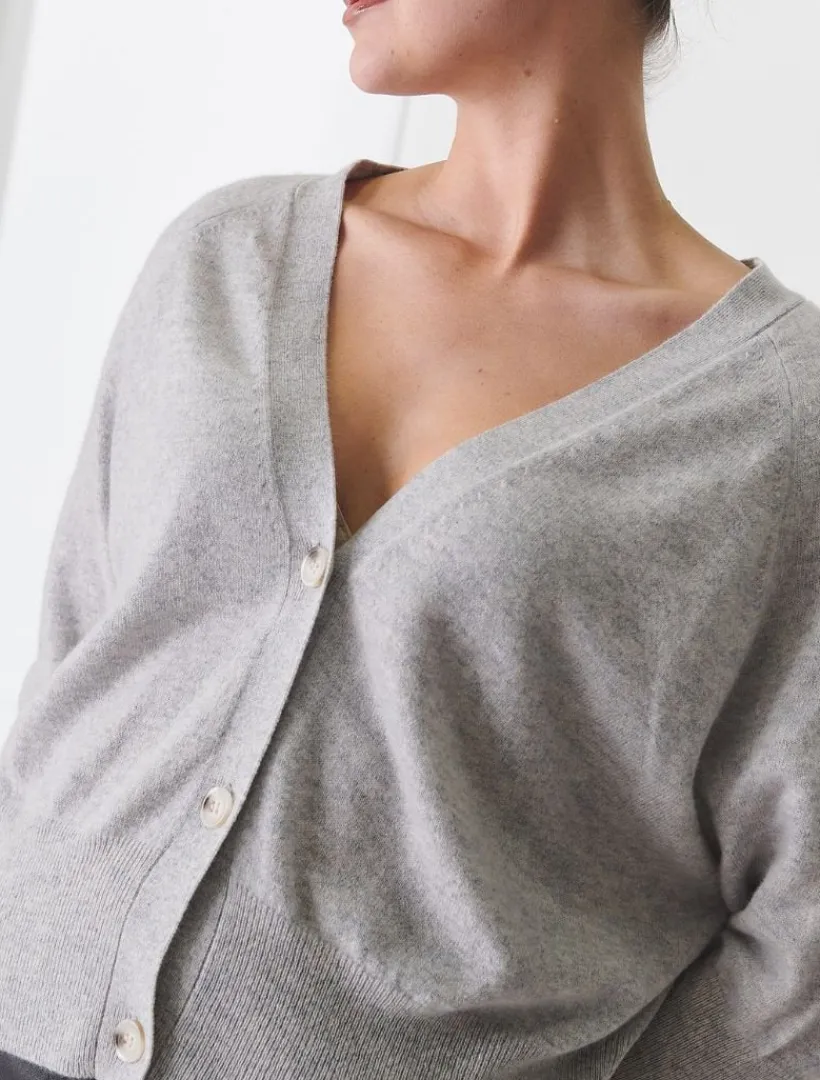 Knits And Jumpers*Zjoosh Collette Knit Cardigan Grey