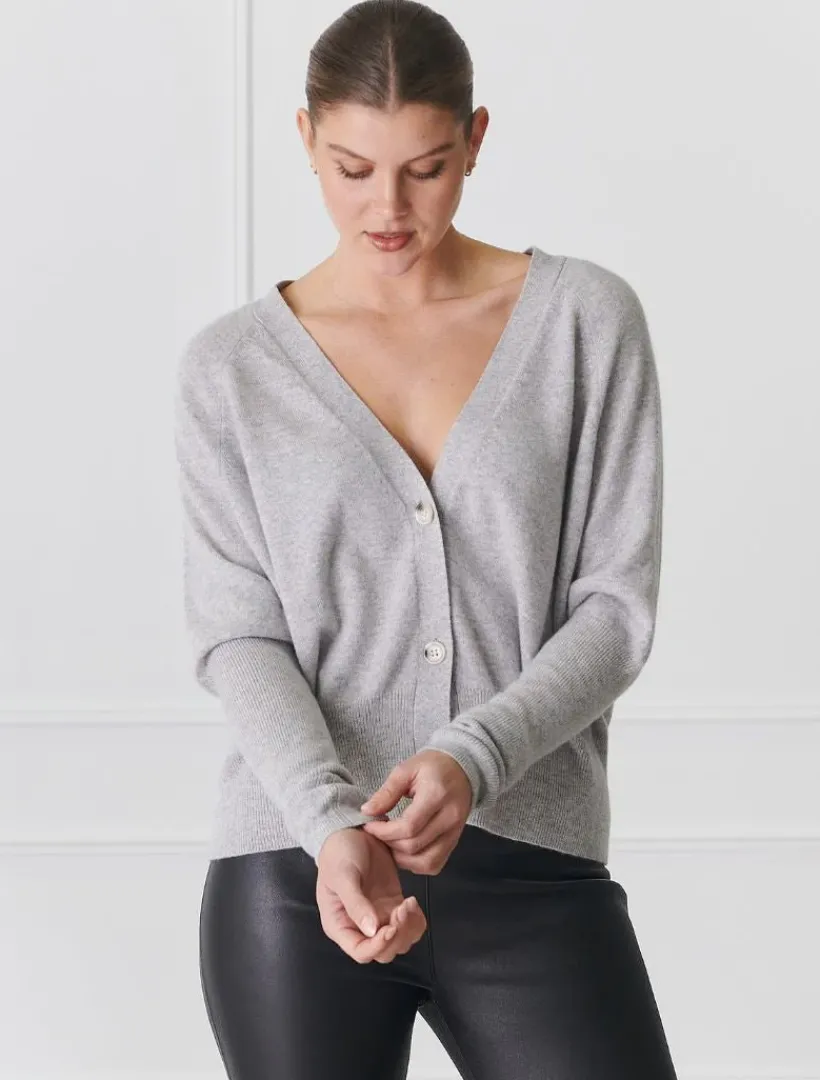 Knits And Jumpers*Zjoosh Collette Knit Cardigan Grey