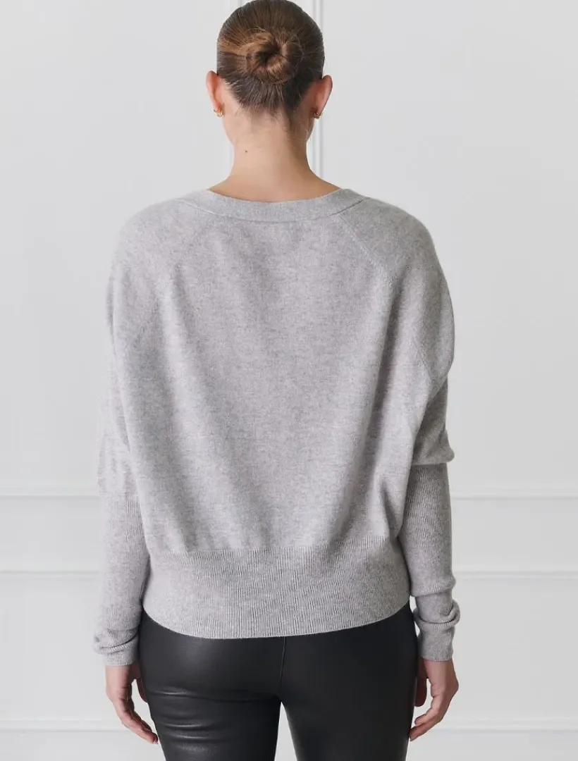 Knits And Jumpers*Zjoosh Collette Knit Cardigan Grey