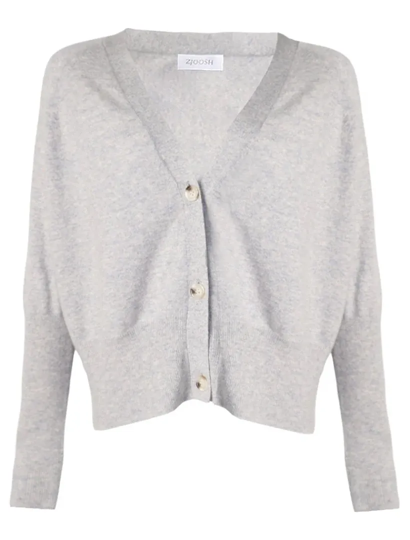 Knits And Jumpers*Zjoosh Collette Knit Cardigan Grey
