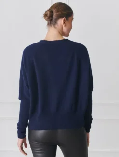 Knits And Jumpers*Zjoosh Collette Knit Cardigan Navy
