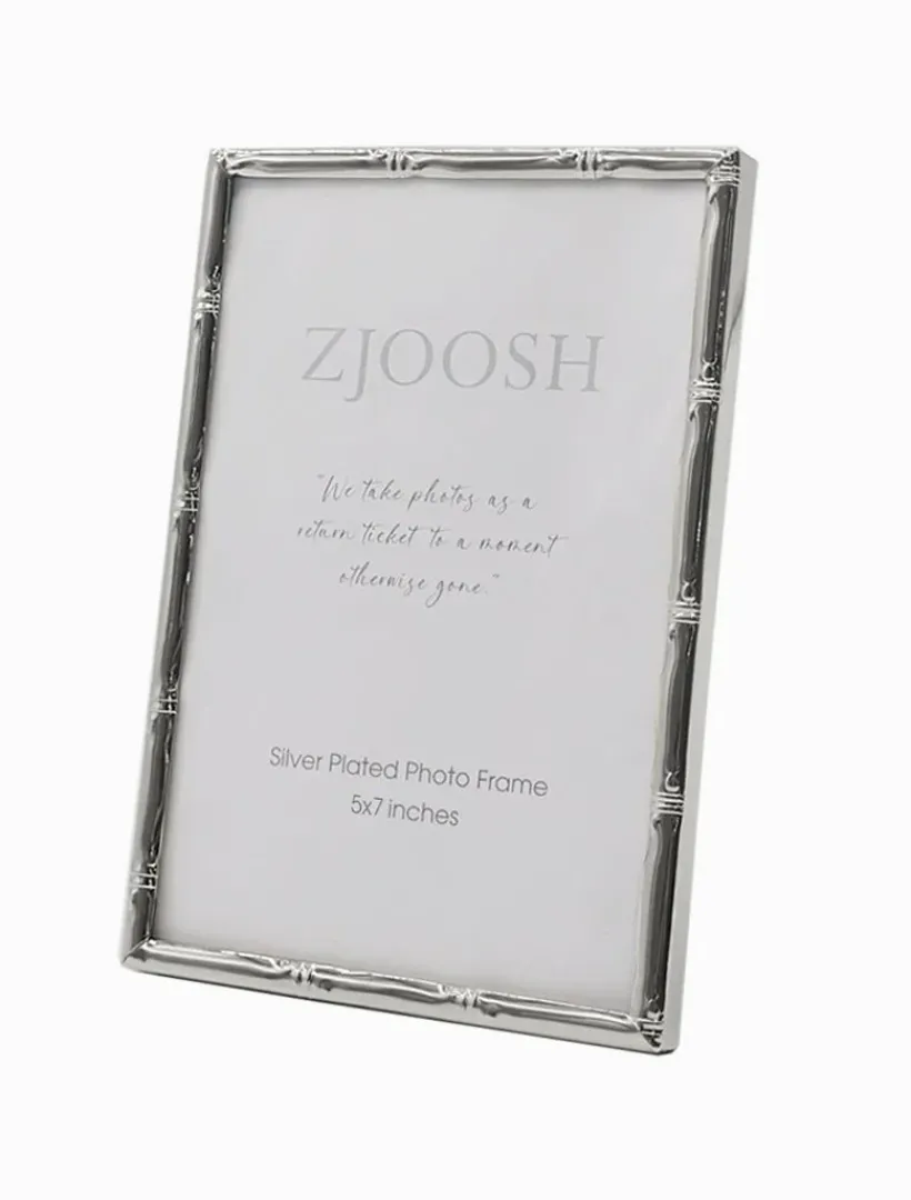 Photo Frames*Zjoosh Colonial Bamboo Photo Frame 5x7 Silver