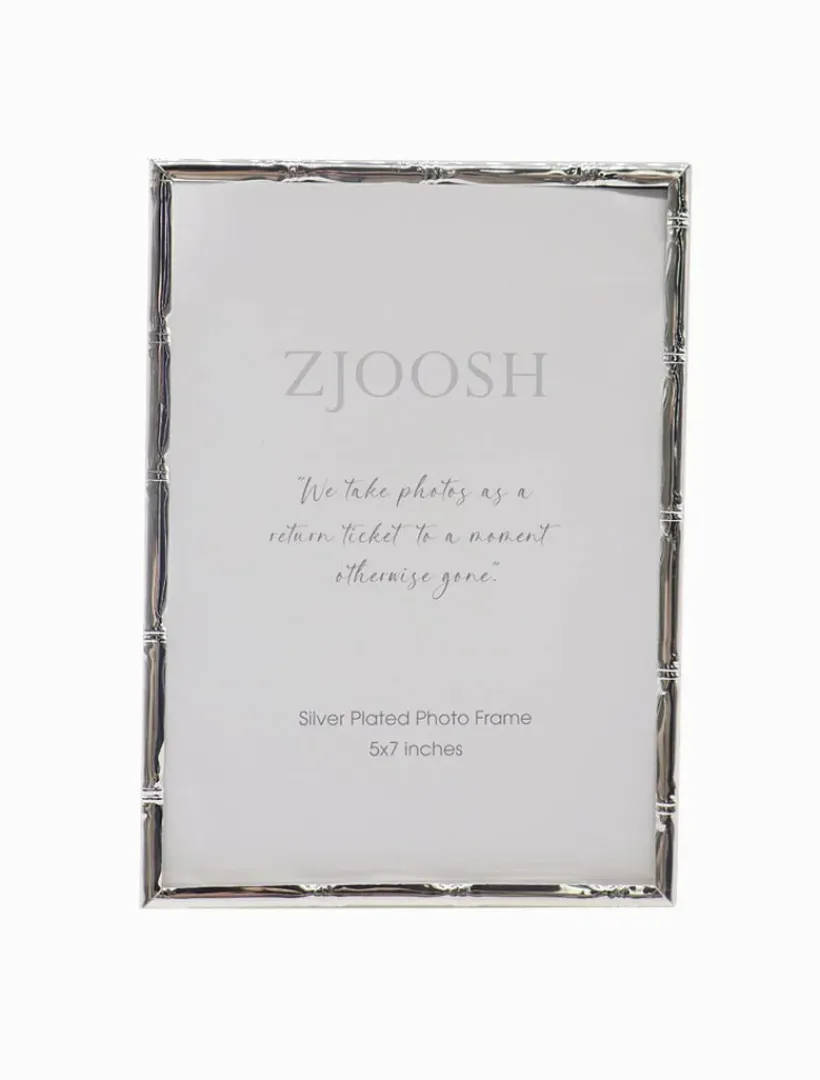 Photo Frames*Zjoosh Colonial Bamboo Photo Frame 5x7 Silver