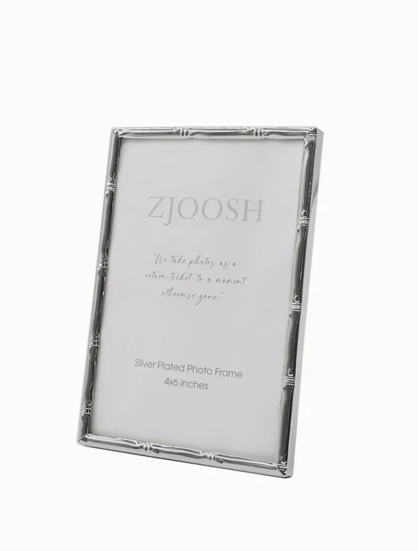 Photo Frames*Zjoosh Colonial Bamboo Photo Frame 4x6 Silver