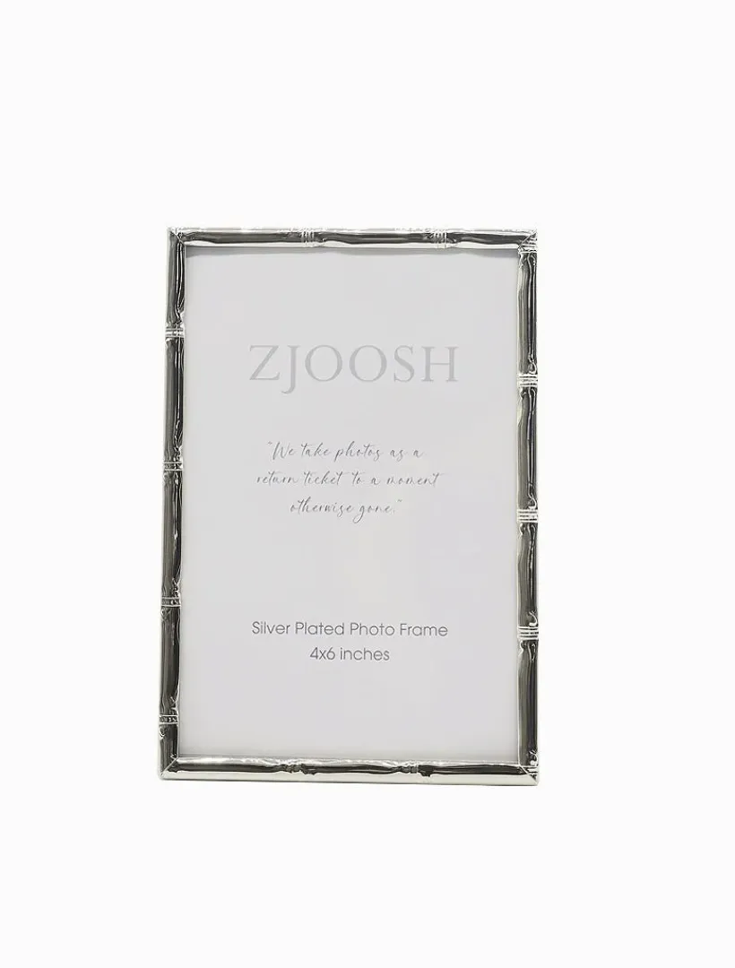 Photo Frames*Zjoosh Colonial Bamboo Photo Frame 4x6 Silver