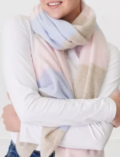 Cashmere Scarves|Scarves*Zjoosh Copenhagen Cashmere Scarf Beige Blue Pink