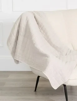 Blankets And Throws*Zjoosh Cotton Quilted Throw Natural