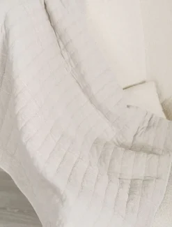Blankets And Throws*Zjoosh Cotton Quilted Throw Natural