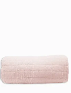 Blankets And Throws*Zjoosh Cotton Quilted Throw Pink