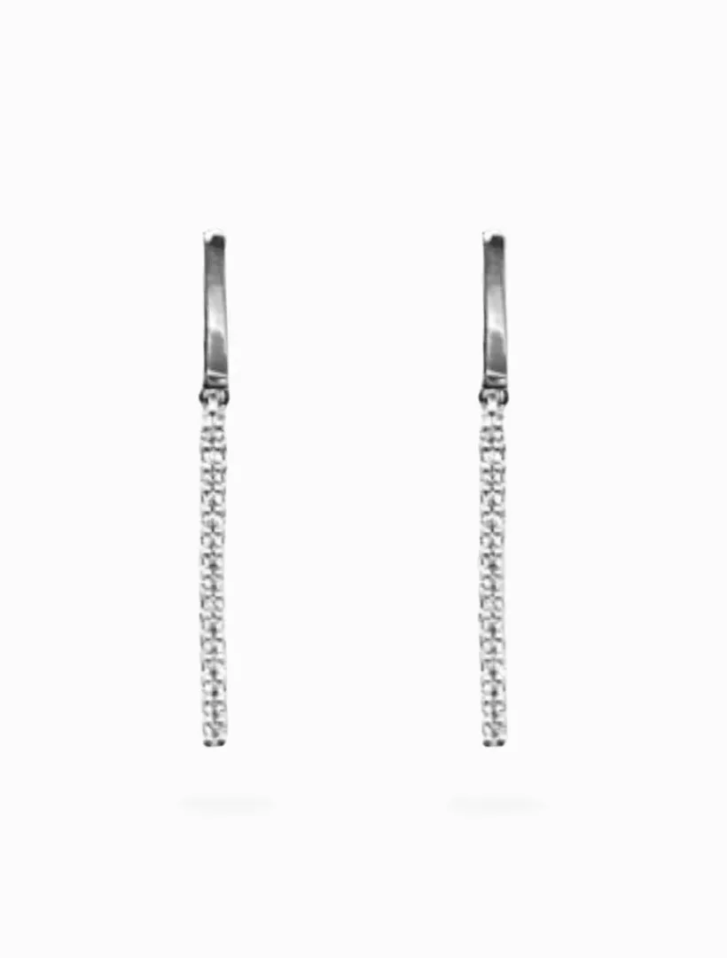 Earrings|Silver Jewellery*Zjoosh Crystal Posts Rhodium