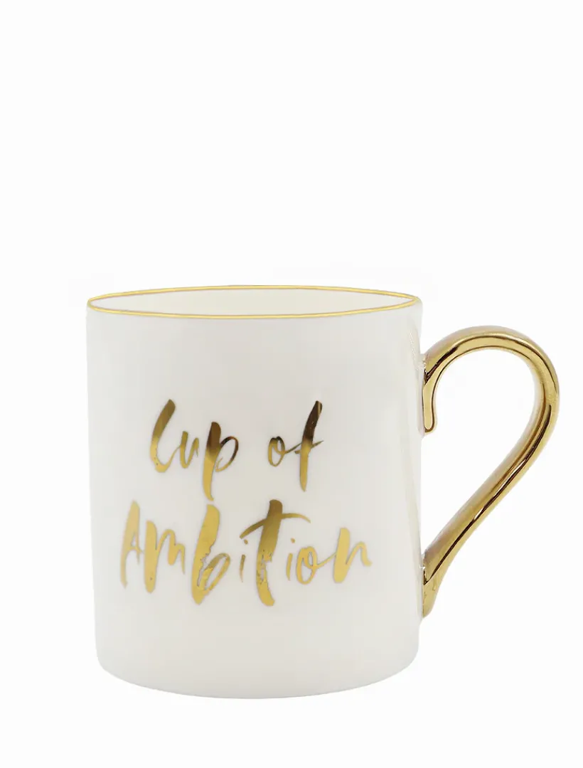 Tea Cups & Mugs*Zjoosh Cup Of Ambition Mug White