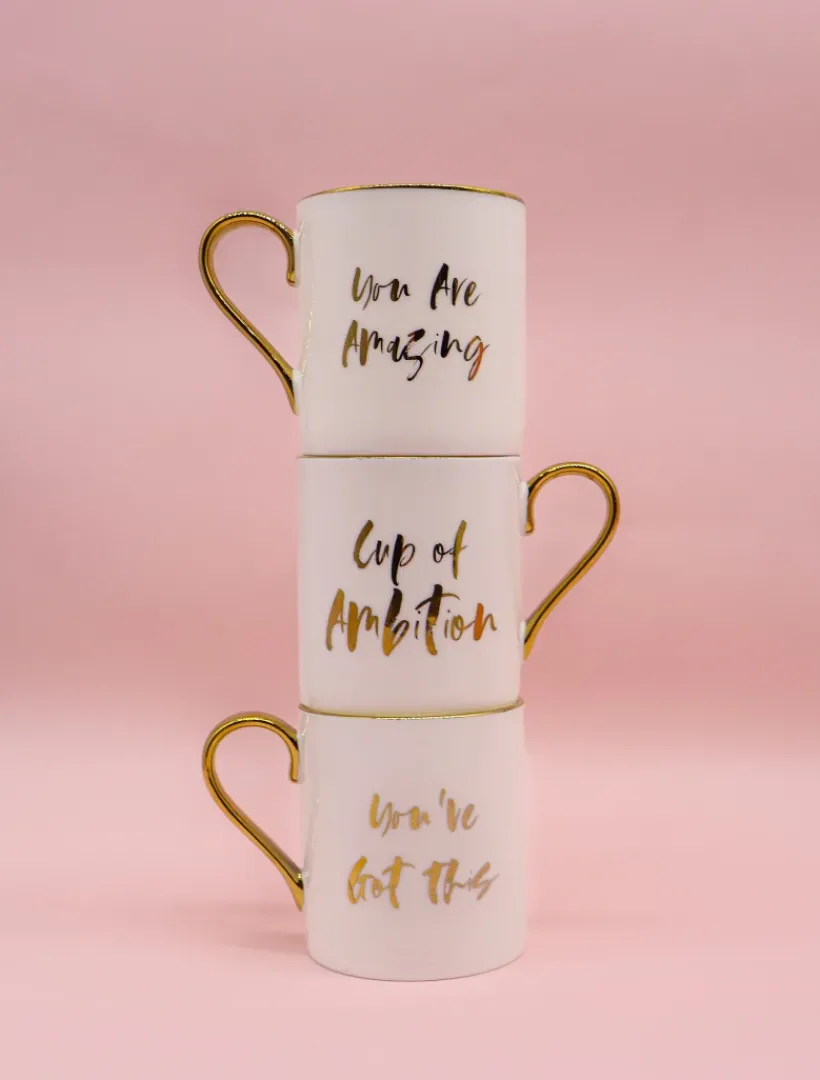 Tea Cups & Mugs*Zjoosh Cup Of Ambition Mug White