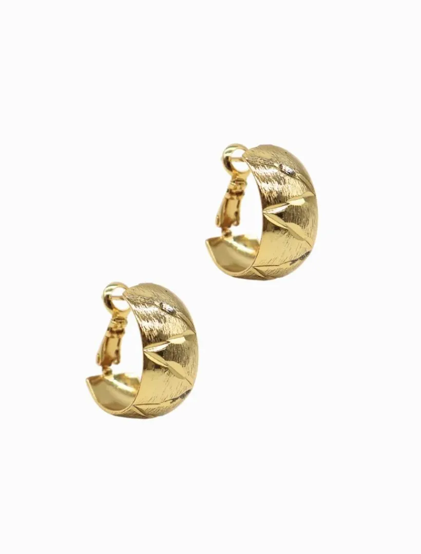 Earrings|Gold Jewellery*Zjoosh Cushion Hoops Gold