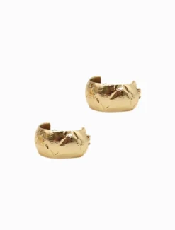 Earrings|Gold Jewellery*Zjoosh Cushion Hoops Gold