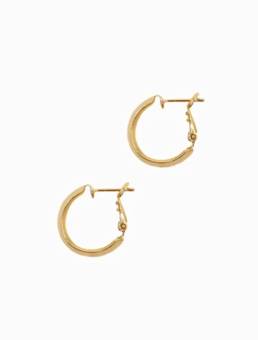 Earrings|Gold Jewellery*Zjoosh Cushion Hoops Gold