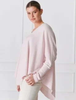 Knits And Jumpers*Zjoosh Dahlia Cotton Cashmere Jumper Pink