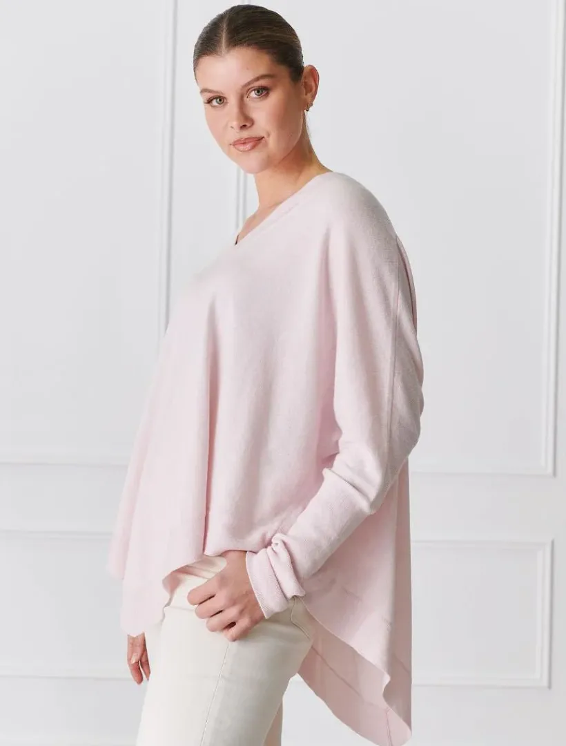 Knits And Jumpers*Zjoosh Dahlia Cotton Cashmere Jumper Pink