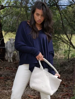 Knits And Jumpers*Zjoosh Dahlia Cotton Cashmere Jumper Navy
