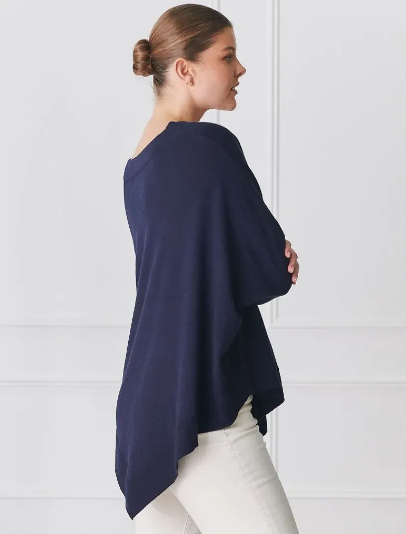 Knits And Jumpers*Zjoosh Dahlia Cotton Cashmere Jumper Navy