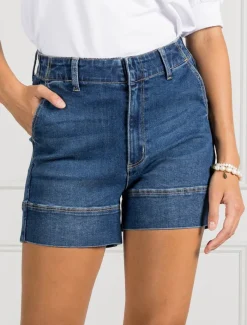 Shorts|Pants*Zjoosh Daisy Denim Short - FINAL SALE Indigo