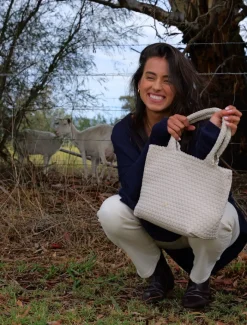 Totebags*Zjoosh Deauville Tote Ecru