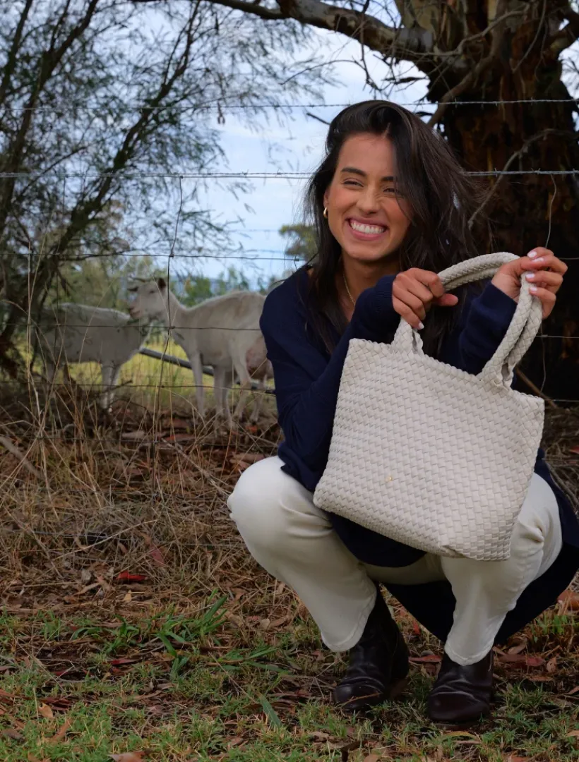 Totebags*Zjoosh Deauville Tote Ecru