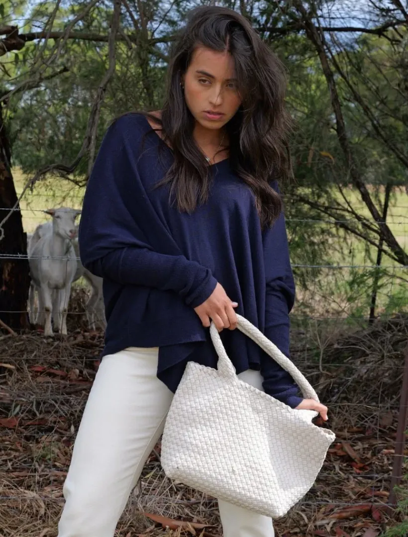 Totebags*Zjoosh Deauville Tote Ecru