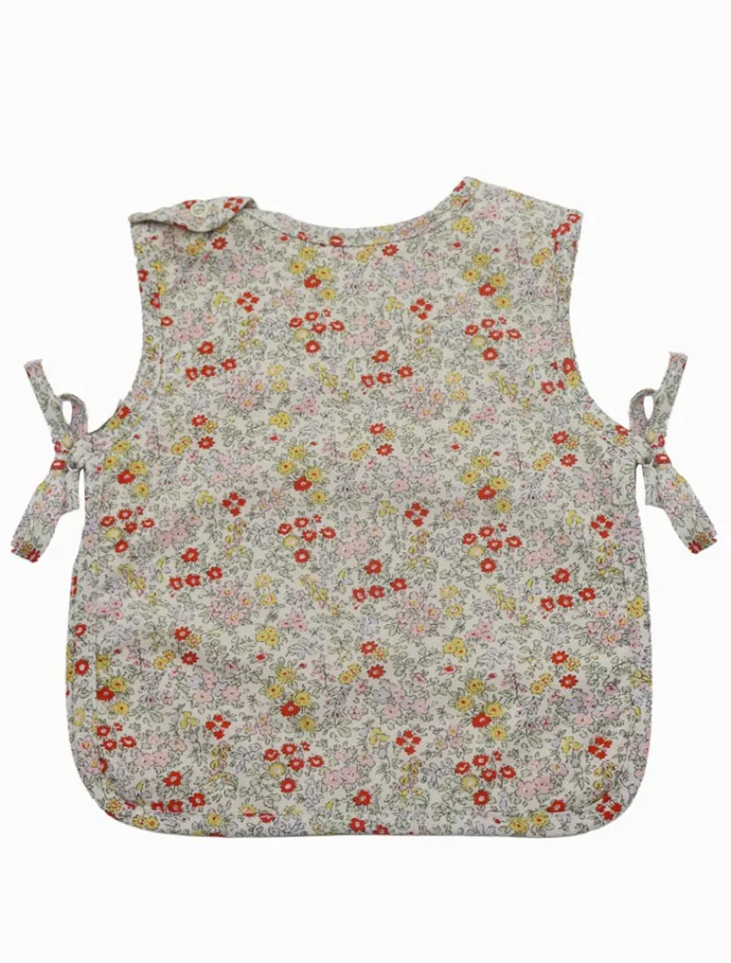 Kids*Zjoosh Ditsy Pinnie White