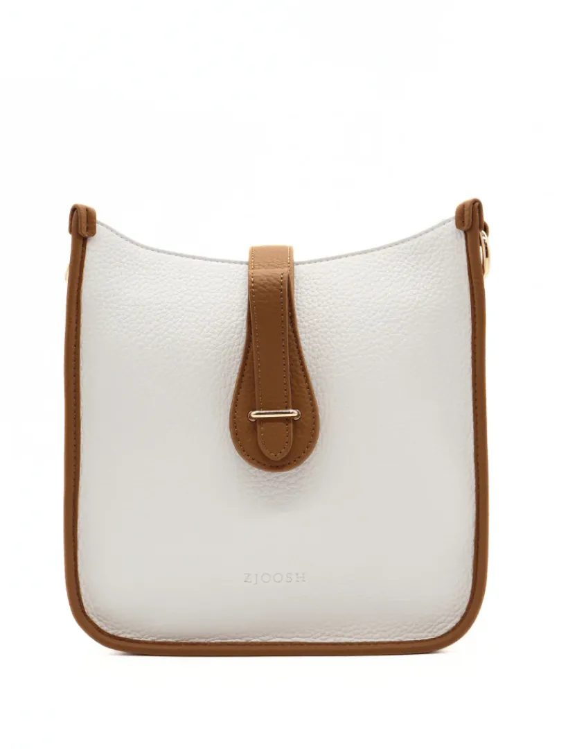 Cross Body Bags*Zjoosh Dominic Max Bag White Tan WhiteTan