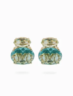 Clip-On Earrings|Earrings*Zjoosh Double Crystal Clip Ons Minties