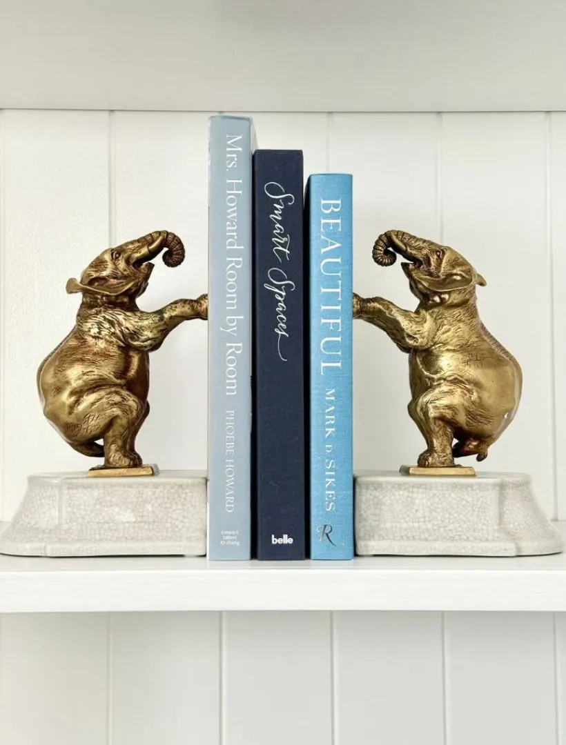 Home Ornaments|Ceramics*Zjoosh Elephant Bookends