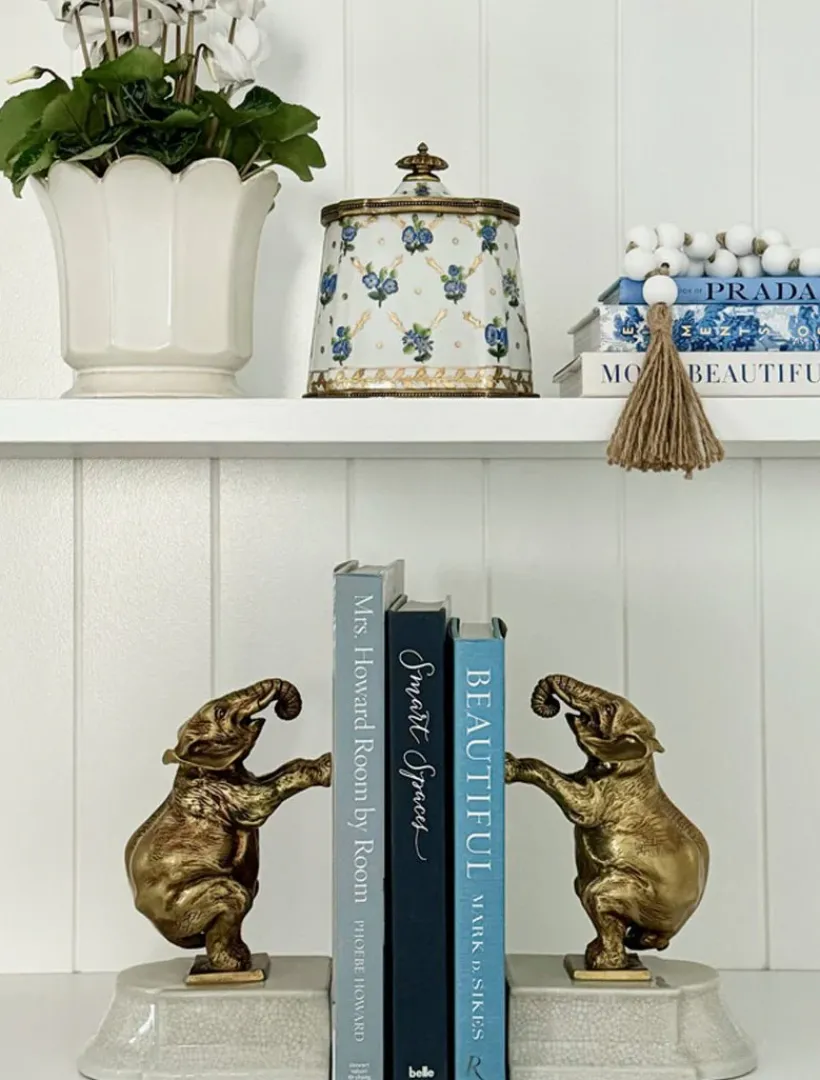Home Ornaments|Ceramics*Zjoosh Elephant Bookends