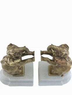 Home Ornaments|Ceramics*Zjoosh Elephant Bookends