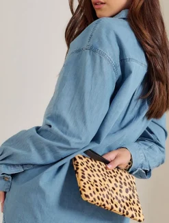 Clutches|Zjoosh Leather*Zjoosh Emerson Clutch Leopard