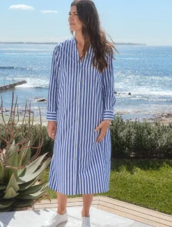 Dresses*Zjoosh Emma Striped Dress Navy