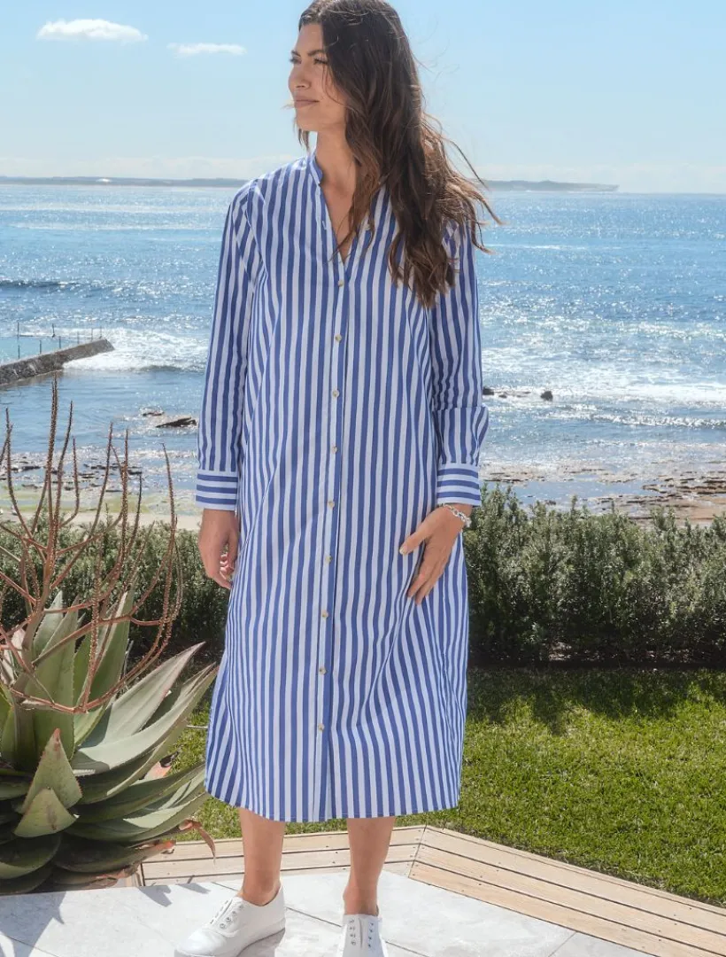 Dresses*Zjoosh Emma Striped Dress Navy