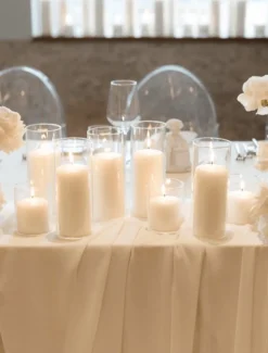 Unscented Candles*3rd Party Other Event Pillar Candle (7cm x 10cm) White