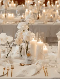 Unscented Candles*3rd Party Other Event Pillar Candle (7cm x 10cm) White