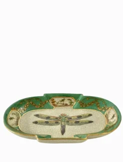 Ceramics*3rd Party Other Exotico Savon Dish Libelula Green