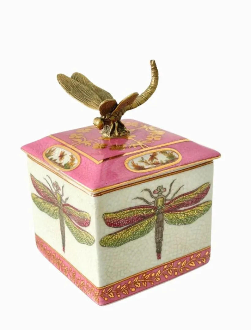 Home Ornaments|Jewellery Storage*3rd Party Other Exotico Trinket Box Libelula Pink