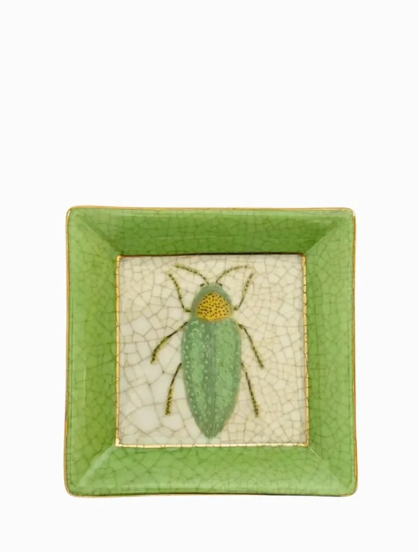 Ceramics*3rd Party Other Exotico Wall Plate Buprestis Green