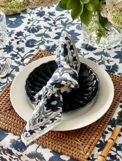 Table Linen*Zjoosh Fakistra Napkin Set of 4 45cm x 45cm Blue